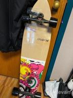 img 1 attached to 41-Inch Canadian Maple Drop-Through Longboard Skateboard For Youth Beginners. review by James Holker