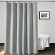 elegant ufriday grey shower curtain 72x78 inches - 200g thick polyester fabric with metal grommets for home or hotel bathroom logo