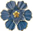bohemian style flower metal wall decor for indoor and outdoor spaces - easicuti blue metal wall art for homes, patios, and gardens, 12 inches logo