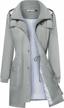 bloggerlove women's raincoats windbreaker rain jacket waterproof lightweight outdoor hooded trench coats s-xxl logo