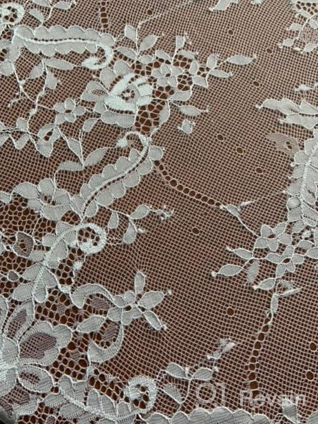 img 1 attached to White Lace Tablecloth Overlay - 60X120 Inches Embroidered Nylon Tablecloth For Weddings, Baby Showers And Rustic Events - Elegant And Durable Rustic Rectangular Table Cloth By ShinyBeauty review by Anthony Cayton