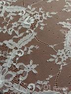 img 1 attached to White Lace Tablecloth Overlay - 60X120 Inches Embroidered Nylon Tablecloth For Weddings, Baby Showers And Rustic Events - Elegant And Durable Rustic Rectangular Table Cloth By ShinyBeauty review by Anthony Cayton