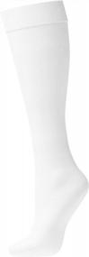 img 3 attached to Opaque Stretchy Nylon Knee High Women'S Trouser Socks In 6 Or 12 Colorful Pairs For Enhanced SEO