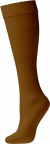 img 1 attached to Opaque Stretchy Nylon Knee High Women'S Trouser Socks In 6 Or 12 Colorful Pairs For Enhanced SEO