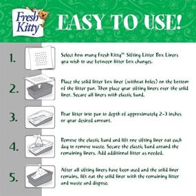 img 1 attached to 🐱 10 ct Jumbo Sifting Litter Pan Box Liners by Fresh Kitty: Durable, Easy to Clean Up Elastic Bags for Pet Cats