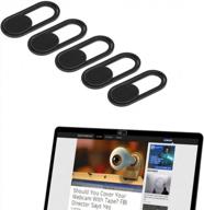 protect your privacy with sunshot's 0.7mm thin webcam cover - magnetic slider for all devices (5-pack, black) logo
