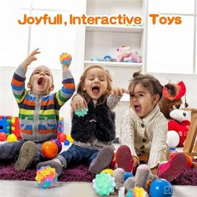 img 2 attached to 🎉 Let your Joy Soar with Letsjoys 3 PCS Pop Fidget Toys: 3D Pop Squeeze It Fidget Ball Toys, Poppers, and Stress Balls for Kids, Adults, and Elderly - Non-BPA Food Grade Silicone Fun!