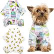 hylyun puppy pajamas packs jumpsuits dogs logo