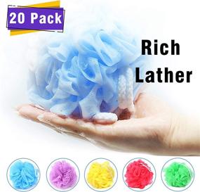 img 2 attached to Shower Sponge Loofahs Assorted Colors