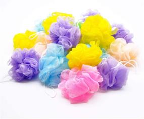 img 4 attached to Shower Sponge Loofahs Assorted Colors