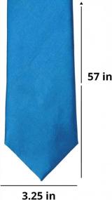 img 2 attached to TieMart Blush Solid Color Necktie Men's Accessories