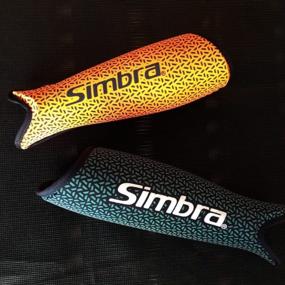 img 1 attached to Super Lightweight Simbra Field Hockey Shin Guard For Extra Protection In Orange - Ideal For Girls, Boys And Youth In Small And Medium Sizes