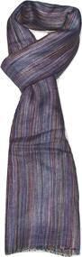 img 3 attached to Linen Melange Stripes Scarf MULTICOLOR Women's Accessories and Scarves & Wraps