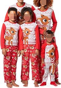 img 4 attached to Christmas Matching Jammies Holiday Sleepwear Apparel & Accessories Baby Boys made as Clothing