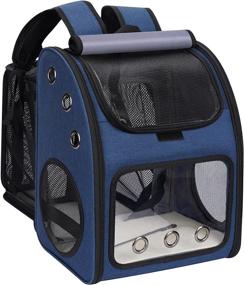 img 4 attached to 🐾 COVONO Expandable Pet Carrier Backpack - Airline Approved, Super Ventilated Design for Cats, Dogs, and Small Animals - Ideal for Traveling, Hiking, Camping