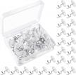 400 clear head upholstery twist pins for slipcovers, bedskirts, and decorative tacking - kuuqa logo