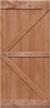 lubann 40 in. x 84 in. rustic british-brace hardwood barn door unfinished knotty alder solid wood barn door slab logo