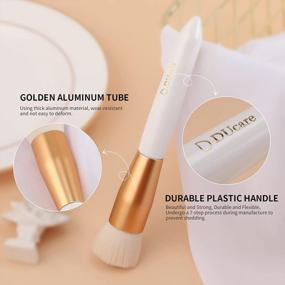 img 2 attached to Foundation Brush,DUcare Flat Top Kabuki Professional For Liquid Blending Mineral Powder - X1-02