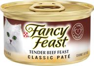 🐱 fancy feast wet cat food, flavorful canned cat food, 3 oz, 12 cans + femme candles 4oz soy pet odor eliminator candle logo