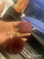 img 1 attached to Protect Your AirPods Pro In Style: Filoto Rose Gold Silicone Case With PomPom Keychain For Women And Girls review by Ryan Frawley