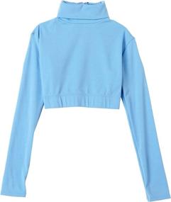 img 2 attached to 👚 Capezio Girls Turtleneck Sleeve 8-10: Stylish and Comfortable Active Clothing for Girls