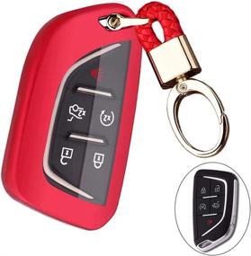 img 1 attached to Royalfox(TM) For Cadillac New Blade Shape Key Interior Accessories