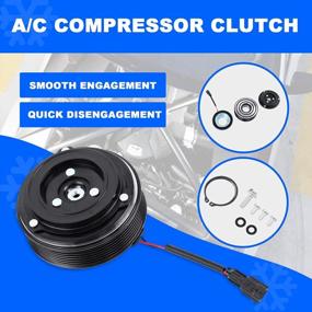 img 3 attached to Honhill AC Compressor Clutch Assy For 2009-2014 Nissan Murano 3.5L Air Conditioning Compressor Clutch Oil Assembly Kit