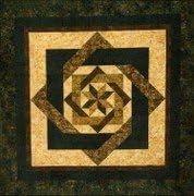 calico carriage labyrinth quilt pattern: create 4 versatile quilt sizes! logo