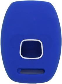 img 2 attached to 🔵 SEGADEN Deep Blue Silicone Cover Protector Case Holder Skin Jacket for HONDA 2+1 Button Remote Key Fob CV2204