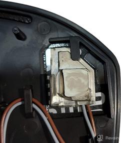 img 1 attached to Fusion 2013 – 2021 Passenger Side Heated Replacement Mirror Glass with Back Plate, featuring BSD and No Auto Dimming
