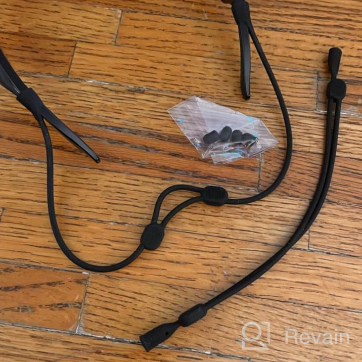 img 1 attached to Adjustable Glasses Strap Holder - No-Tail Cord For Eyeglasses And Sunglasses - Secure Lanyard Around Neck Or Head - Perfect Eyeglasses Accessories For Men And Women - Set Of 2 review by Haji Anderson