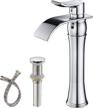 stylish & functional bwe chrome waterfall vessel sink faucet for modern bathrooms logo
