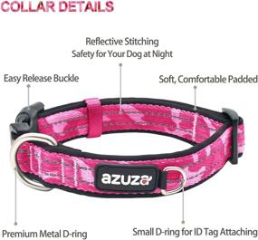 img 2 attached to Azuza Reflective Collar Padded Matching Dogs : Training & Behavior Aids