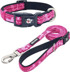 img 4 attached to Azuza Reflective Collar Padded Matching Dogs : Training & Behavior Aids