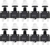 💡 10pcs 25amp circuit breakers with push button reset and waterproof cap – quick connect terminals logo