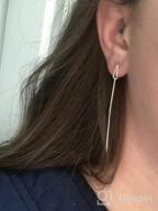 img 1 attached to SLUYNZ Sterling Earrings Threader Earring review by Michael Langelius