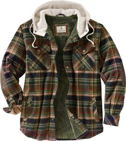 img 4 attached to Legendary Whitetails Hooded Flannel Cardinal Men's Clothing for Shirts