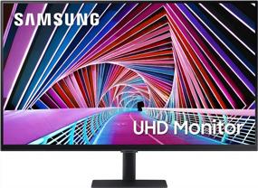 img 4 attached to 💻 Samsung S70A Borderless TUV-Certified 4K Monitor with High Dynamic Range, Blue Light Filter, Wall-Mountable LS32A700NWNXZA