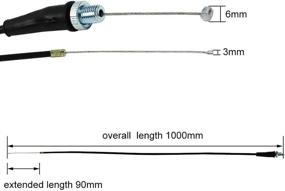 img 3 attached to 🏍️ 39-inch Throttle Cable for Chinese SSR Dirt Pit Bikes, Honda TRAIL 90 C70 CT90 ST90 Pit Bike - FLYPIG (110cc, 125cc, 140cc, 150cc)