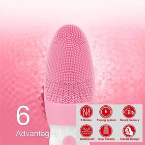 img 1 attached to Get Glowing Skin With Our Sonic Facial Cleansing Brush - Waterproof, USB Rechargeable, And Exfoliating Silicone Scrubber