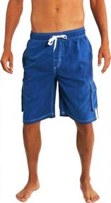 img 4 attached to Extended Plus Size Men'S Swim Trunks - King Size Swimsuit Up To 5X For Big And Tall Men