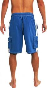 img 2 attached to Extended Plus Size Men'S Swim Trunks - King Size Swimsuit Up To 5X For Big And Tall Men