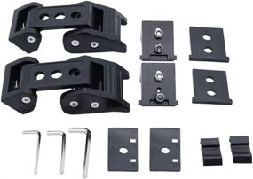 img 4 attached to 🔐 BEIJIAOFLY Black Aluminium Alloy Hood Catch Kit for Jeep Wrangler JK/JKU/JL/JLU & Gladiator JT (2007-2021) – Locking Latch System