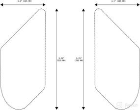 img 3 attached to 🏍️ NEX Universal Green Motorcycle Tank Traction Pad, 9.25"x4.1", 2PCS