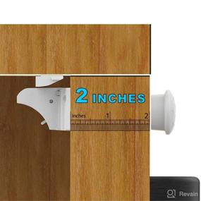 img 3 attached to 🔒 Improved Magnetic Cabinet Locks (32Locks and 6 Keys) Baby Proofing Magnetic Safety Locks with 3M Adhesive, Quick One-Minute Installation – No Drilling Required