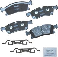 🔷 bendix cfc1629 premium ceramic brake pad with installation hardware - front логотип