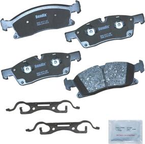 img 1 attached to 🔷 Bendix CFC1629 Premium Ceramic Brake Pad with Installation Hardware - Front