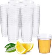 matana - pack of 500 crystal clear multi-use plastic shot glasses - 1oz логотип