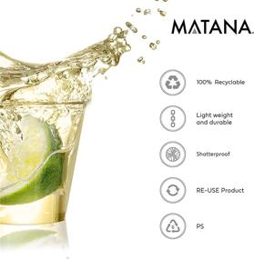 img 1 attached to MATANA - Pack of 500 Crystal Clear Multi-Use Plastic Shot Glasses - 1oz