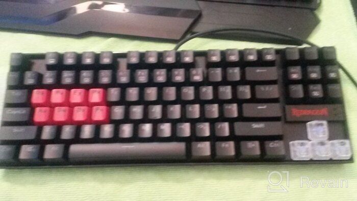 img 1 attached to Redragon K552 Mechanical Gaming Keyboard: Compact 60% Layout with 87 Keys, Cherry MX Blue Switches, RGB Backlit - Perfect for Windows PC Gamers review by Agata Tkaczyk ᠌